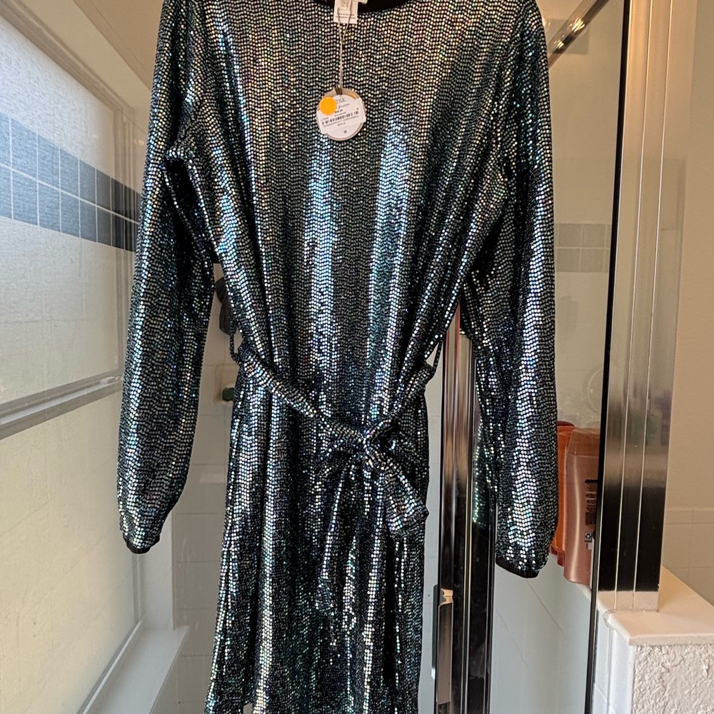 APRICOT Multicolor Sequin Dress
